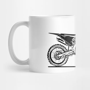 CRF450R Motorcycle Sketch Art Mug